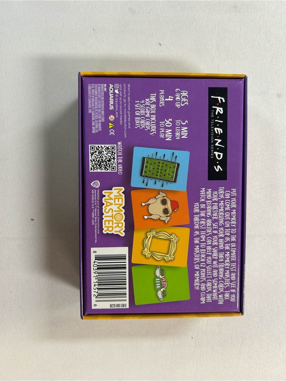 Friends Memory Master Card Game - Purple - Picture 2 of 3